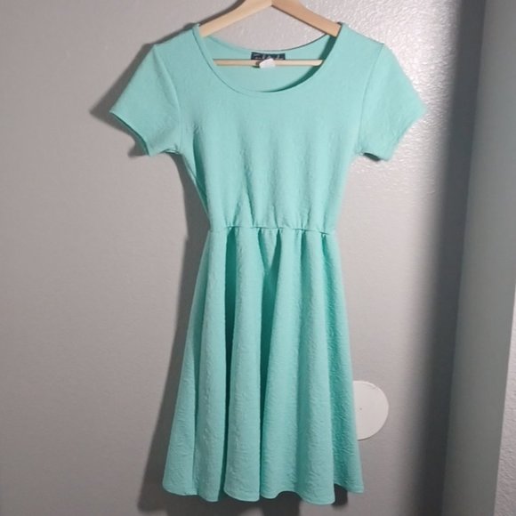 Turquoise midi dress - Picture 2 of 6